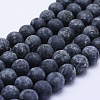 Natural Larvikite Beads Strands G-F545-A-3