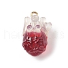 Transparent Resin Pendants CRES-D306-10G-A-2