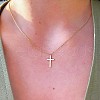 Cross Alloy Pendant Necklaces WGAF0E8-20-1