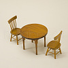 Miniature Wood Table & Chair Set PW-WG15003-01-2