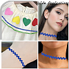 Gorgecraft 4 Cards 2 Styles  Polyester Wavy Fringe Trim Ribbon DIY-GF0009-48H-5
