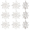 DICOSMETIC 10Pcs 201 Stainless Steel Pendants STAS-DC0011-07-1