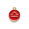 Alloy Enamel Pendants ENAM-S124-01A-07K-2