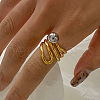 304 Stainless Steel Cuff Rings RJEW-V014-03GP-1