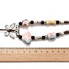 Ethnic Style Alloy & Porcelain Ceramic Beads Butterfly Pendant Tassel Y Necklaces NJEW-D308-01C-3