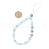 Heart Cat Eye Mobile Straps HJEW-JM03427-02-3