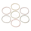 Bohemian Style Glass Seed Beaded and Brass Beaded Stretch Bracelets for Women BJEW-JB11801-2