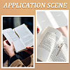 SUNNYCLUE 8Pcs 4 Style Feather Shape Tibetan Style Alloy Bookmarks Making AJEW-SC0002-56-5