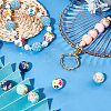 SUNNYCLUE 30Pcs 5 Styles Round with Flower Food Grade Eco-Friendly Silicone Beads SIL-SC0002-02-4