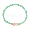 Natural Green Aventurine Stretch Bracelets BJEW-JB11961-02-2