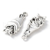 Tibetan Style Alloy Pendants X-TIBE-B002-02AS-2