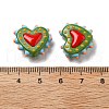 Handmade Lampwork Bumpy Beads Heart LAMP-V001-07E-4