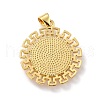 Eco-Friendly Brass Pendants KK-D066-27G-RS-2