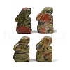 Natural Unakite Rabbit Display Decorations G-R007-02B-1