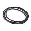 Leather Cord Necklace Making X-MAK-L019-03-1