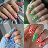 Stainless Steel DIY Nail Art Templates MRMJ-WH0092-059-7