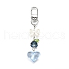 4Pcs Glass & Acrylic Pendant Decoration HJEW-TA00353-4