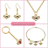 40Pcs 4 Colors Alloy Enamel Pendants ENAM-CJ0002-52-8