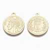 Brass Coin Pendants KK-R132-084-NF-2