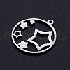 Non-Tarnish 201 Stainless Steel Pendants STAS-S105-JN386-1-2