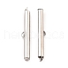 Non-Tarnish 304 Stainless Steel Slide On End Clasp Tubes STAS-C044-08E-P-1