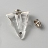 Glass Bottle Locket Pendants GLAA-WH0033-61-2