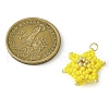 Seed Beads Beaded Charms PALLOY-MZ00286-01-2