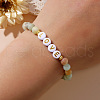Bohemian Style Natural Gemstone Round Beads Stretch Bracelets MV7854-2