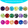 DIY Baking Painted Crackle Glass Beads Stretch Bracelet Making Kits DIY-PH0004-54B-5