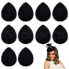 10Pcs EVA Cloth Teardrop Fascinator Hat Base for Millinery AJEW-FG0004-53A-1