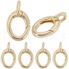 SUNNYCLUE 6Pcs Brass Spring Gate Rings FIND-SC0010-95-1