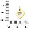 304 Stainless Steel Micro Pave Cubic Zirconia Pendants STAS-D364-03G-3