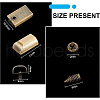 Alloy Bag Zipper Cord End PALLOY-BC0001-03-2