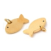 PVD Vacuum Plating 304 Stainless Steel Pendants STAS-Z042-18G-2