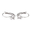 304 Stainless Steel Leverback Earring Settings STAS-B003-07P-3