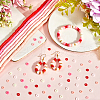 SUNNYCLUE 6 Strands 6 Colors Flat Round Handmade Polymer Clay Beads CLAY-SC0002-26-4
