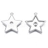 Brass Micro Pave Clear Cubic Zirconia Pendants KK-N232-206-2