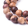 Natural Wood Beads Strands X-WOOD-F008-04-B-3