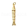 Brass Micro Pave Cubic Zirconia Pendants KK-R217-01G-05-1