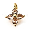 Brass Micro Pave Cubic Zirconia Pendants KK-D356-07I-G-1