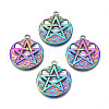 Ion Plating(IP) 201 Stainless Steel Pendants STAS-N098-075M-2