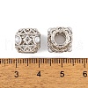 Rack Plating Alloy European Beads FIND-C055-06P-3