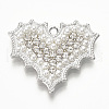 Alloy Rhinestone Pendants PALLOY-T022-01P-NF-2