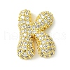 Rack Plating Brass Clear Cubic Zirconia Pendants KK-S378-01G-K-1