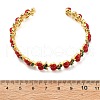 Brass Enamel Cuff Bracelets BJEW-L703-02A-G-5