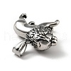 304 Stainless Steel Pendants STAS-E058-18AS-3