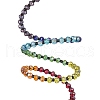 Glass Spiral Pendant Decorations HJEW-TA00269-5