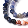 Natural & Synthetic Mixed Gemstone Beads Strands G-D080-A01-02-25-3