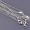 304 Stainless Steel Cable Chain Necklace PW-WG97747-01-1
