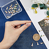 DICOSMETIC 24PCS 6Colors Brass Micro Pave Cubic Zirconia Charms KK-DC0003-75-3